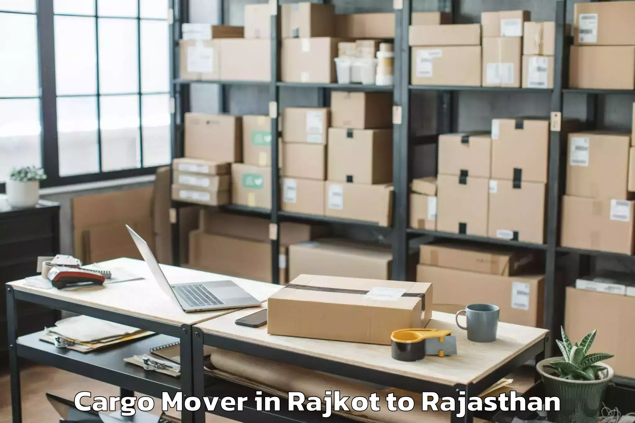 Leading Rajkot to Pindwara Cargo Mover Provider